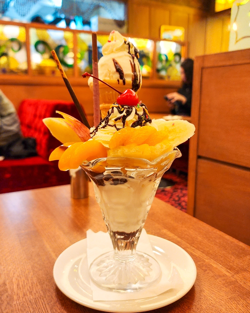 도쿄 분위기 좋은 카페 신주쿠 커피 세이부 추천메뉴 파르페